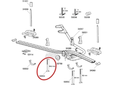 Thule Запчасть 50554 болт фиксатора крепления для прямоугольных поперечин (Thule велокрепление 591)