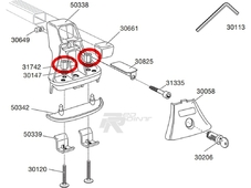 Thule Запчасть 31742 гайка крепежная (Thule  для лыжной насадки 739)