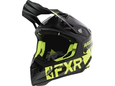 FXR Шлем Helium Carbon Race Div Black/HiVis (размер M) в Казани