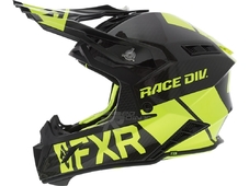 FXR Шлем Helium Carbon Race Div Black/HiVis (размер S)